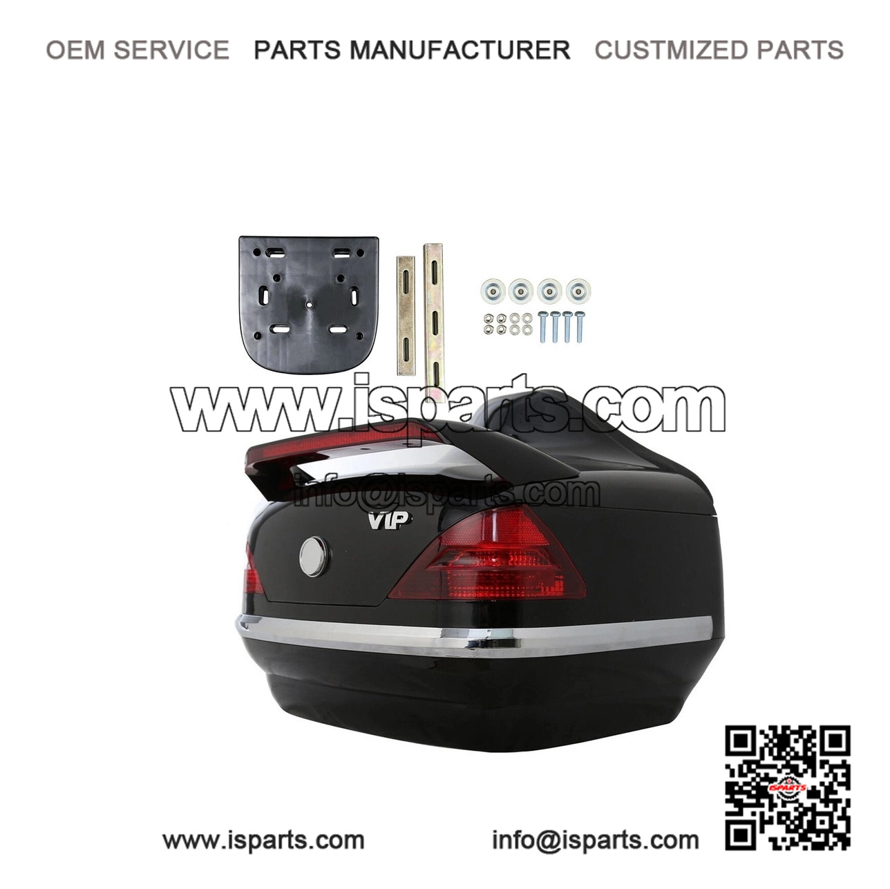 Universal Motorcycle Trunk Tail Box Luggage Trunk with Integrated Light for Honda PCX125 - Image 2