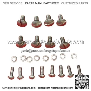 For Round Nose IH Farmall Cub ÿ Stainless Steel Tank Dash Hood Grill Dogleg Bolt Screw Kit