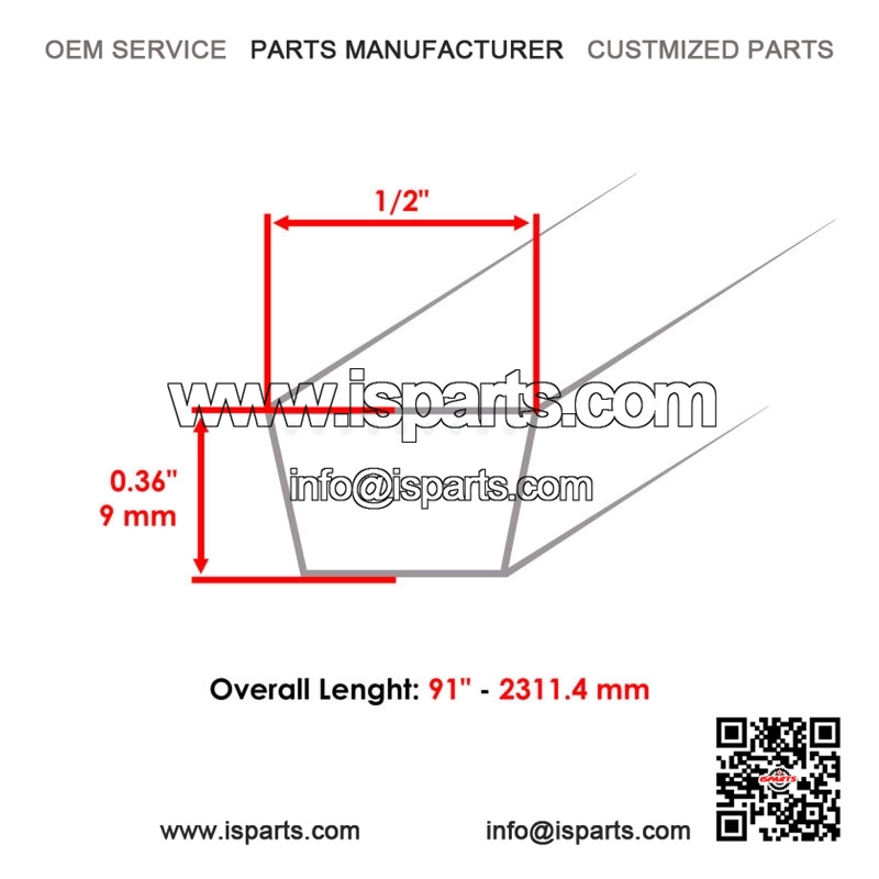 37X75MA 037X75A 42-Inch Deck Drive Belt for Murray Riding Lawn Mowers - Multiple Part Numbers - Image 2