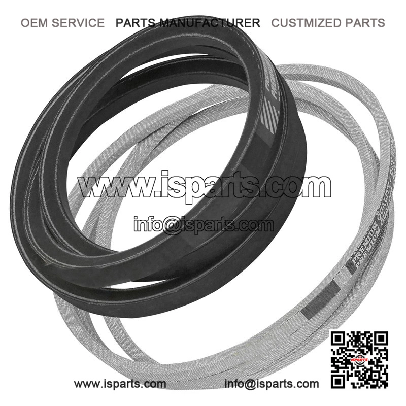 44-Inch Deck Belt Set for MTD White Outdoor LT-140 (1985-1988) - 1/2 x 52" & 1/2 x 74"