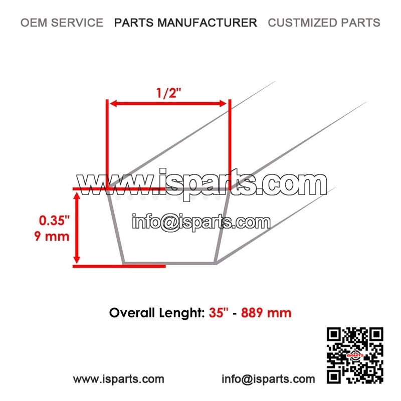 954-0101A 751-0101A Snow Blower Belt for Troy-Bilt 210 2100 521 5521 721 Models - Image 2