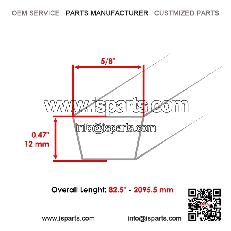 1-323733-S 48-Inch Deck Belt for Exmark M15KA483 M16KA483 Commercial Mowers - Image 2