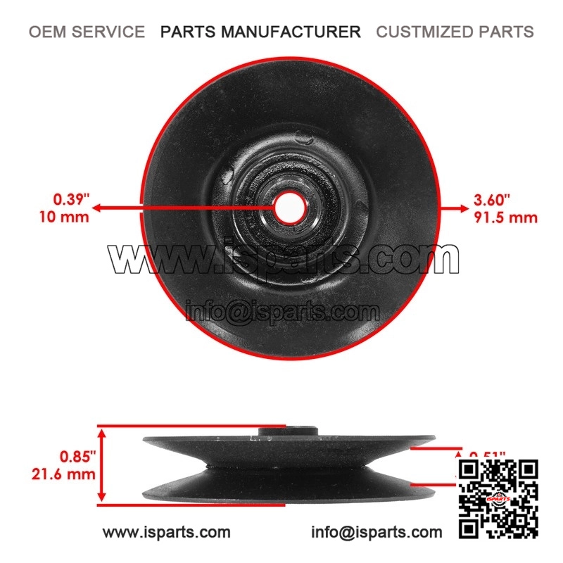 Idler Pulley for Toro Commando V7/V8 & Charger V7/V8 ?C Part #8510 - Image 2