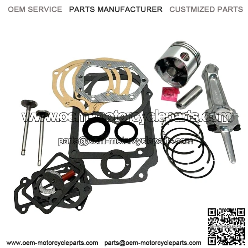 Master Rebuild Kit For 12HP Kohler K301 With Standard Piston And Rod And Valves