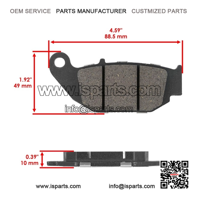 Brake Pads Set for Honda Grom 125 ABS (2014-2023) - Fits 06455-K26-921 06455-KPP-902 - Image 4