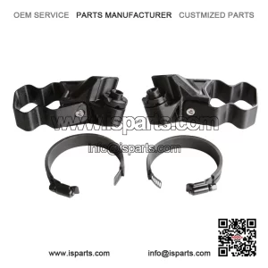 UTV Side Mirror Adapter Kit for Profiled and Round Tube Roll Cages on Polaris Ranger