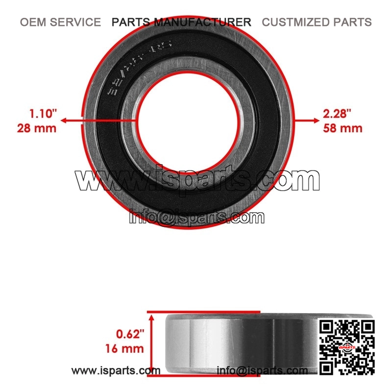 2x Rear Wheel Bearing Kit Compatible with Polaris Sportsman 90 (2001-2007) / Outlaw 90 (2007) - Image 2