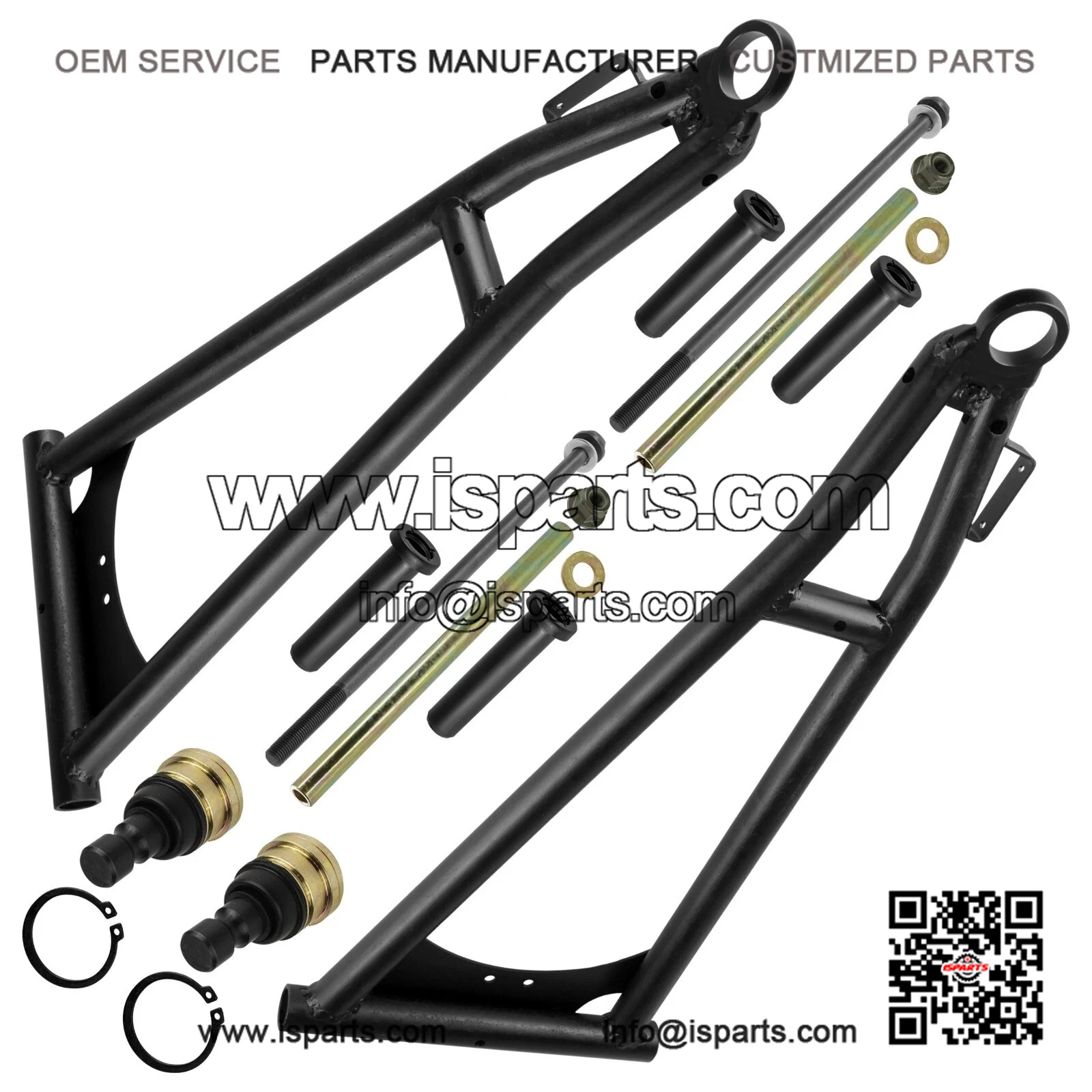 Polaris RZR S 1000 (2017-2024) / S4 1000 (2019-2021) Front Lower Control Arm & Bushing Kit