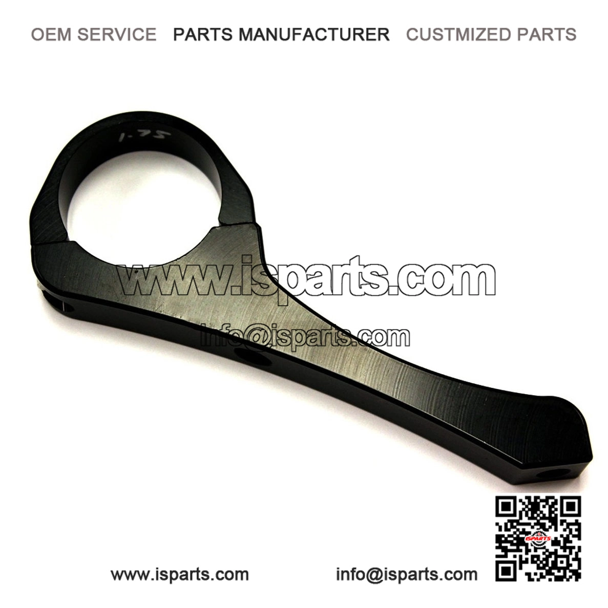 1.75" 5" Extended Billet Aluminum Rear View Mirror Arm for RZR RS1