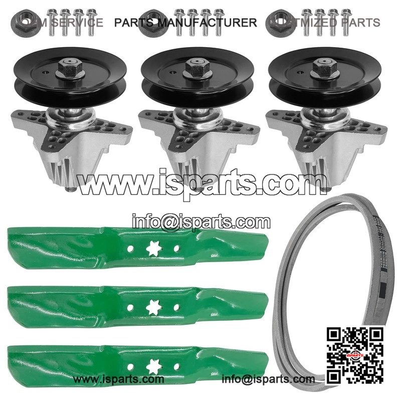 918-06980 942-05052A 954-05078 50-Inch Deck Spindle Blade Kit for MTD & Cub Cadet Riding Mowers