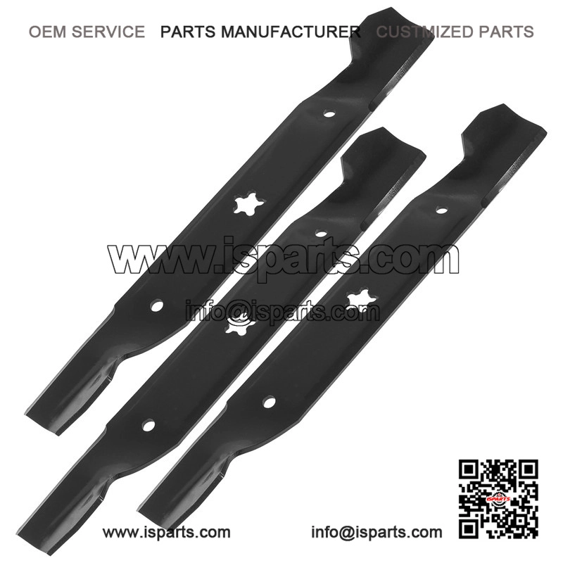 17-3/8" 5-Point Star Notched High-Lift Blade ?C Fits 50" Deck Husqvarna & Poulan
