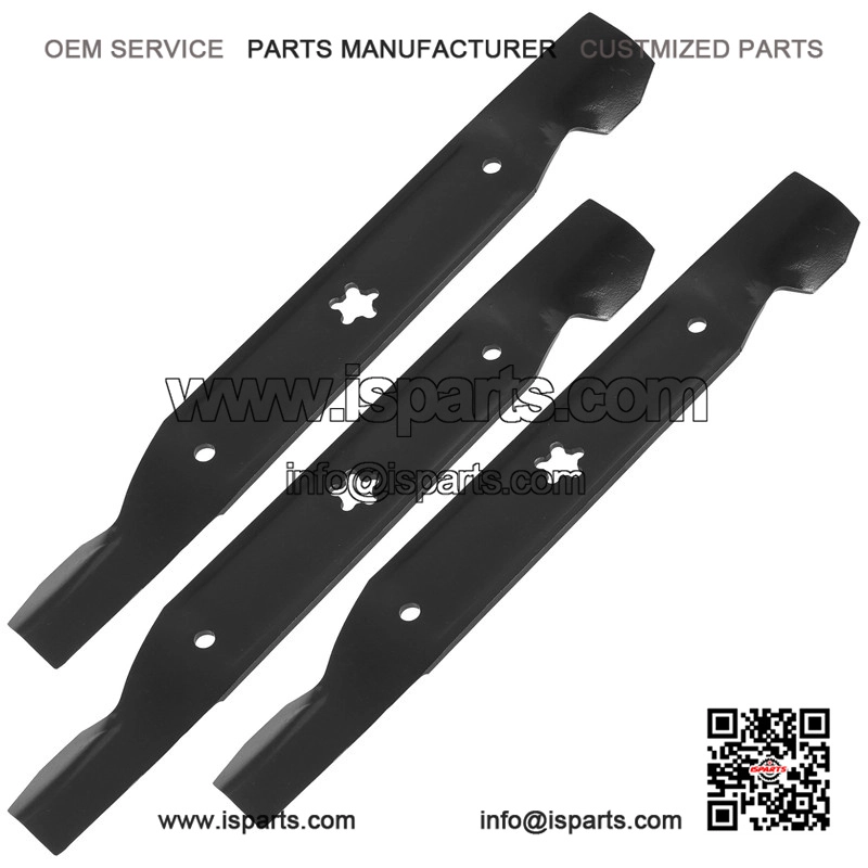 17-3/8" 5-Point Star Notched High-Lift Blade ?C Fits 50" Deck Husqvarna & Poulan - Image 3