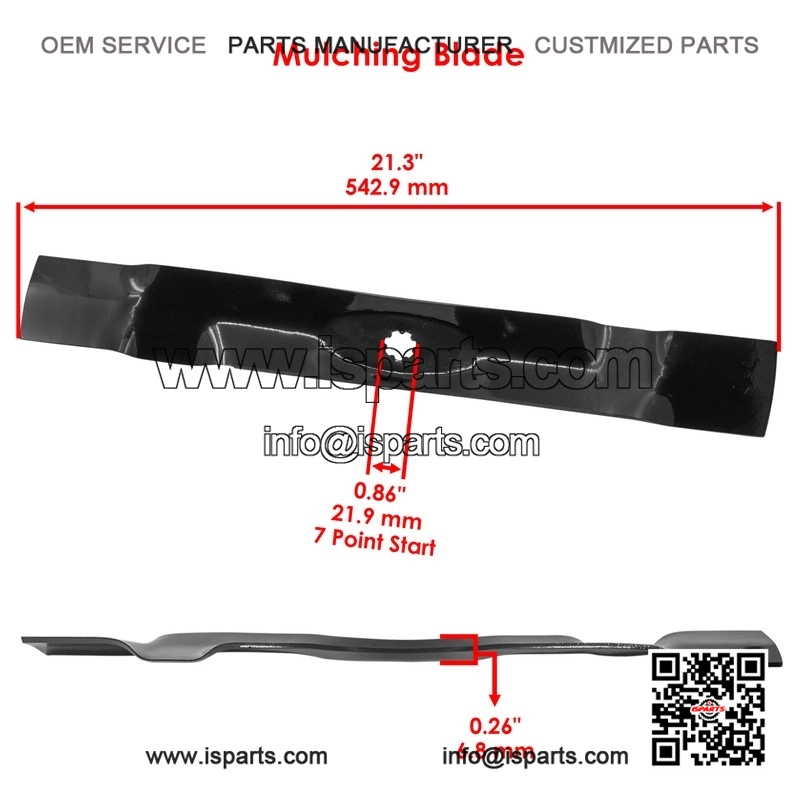 AM141033 M143695 42-Inch Mulching Blade Kit with Bolt for John Deere LT160 LT180 - Image 2