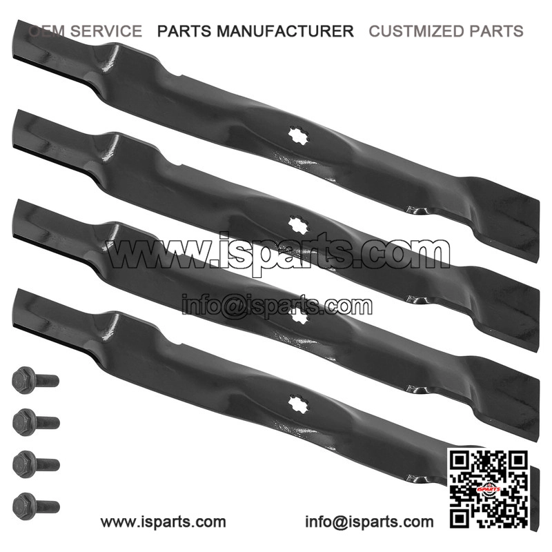 AM141033 M143695 42-Inch Mulching Blade Kit with Bolt for John Deere LT160 LT180 - Image 5