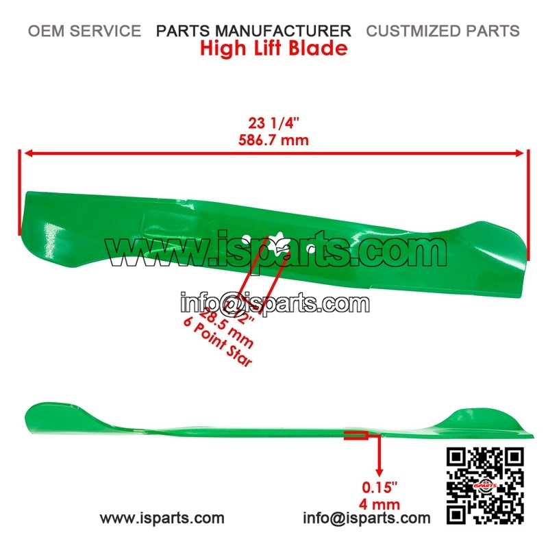 942-04290 942-04244 46-Inch Deck Blades Kit with Nuts for MTD & Cub Cadet Riding Mowers - Image 2