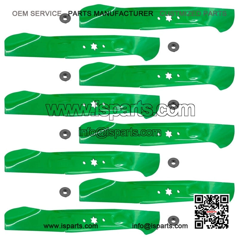 942-04290 942-04244 46-Inch Deck Blades Kit with Nuts for MTD & Cub Cadet Riding Mowers - Image 4
