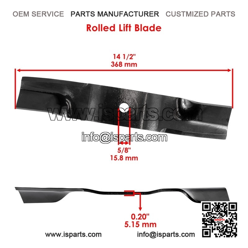 02961700 05901822 42-Inch Deck Blade with Bolt Kit for Gravely ZTXL42 ZTXL1842 - Image 2