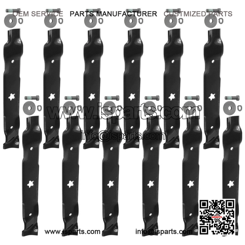 159705 145708 46-Inch Deck Blade with Bolt Kit for Husqvarna AYP Riding Mowers - Image 5