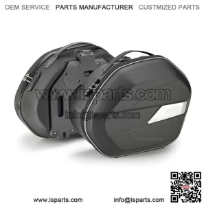 Black 50L Side Bags for QJ MOTOR SRT 600 SX (2024) - Motorcycle Panniers