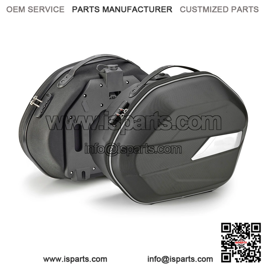 Black 50L Side Bags for QJ MOTOR SRT 600 SX (2024) - Motorcycle Panniers