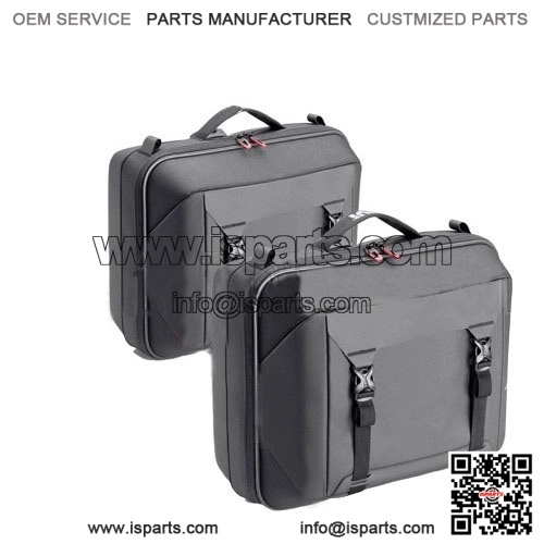 Black 66L Side Cases for QJ ENGINE SRT 600 SX (2024) - Large Motorcycle Panniers