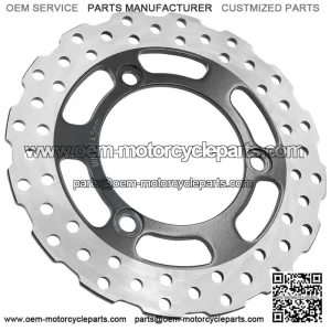 For Kawasaki Ninja 250R EX250J 2008 2009 2010-2012 Rear Brake Disc Rotor With Pad