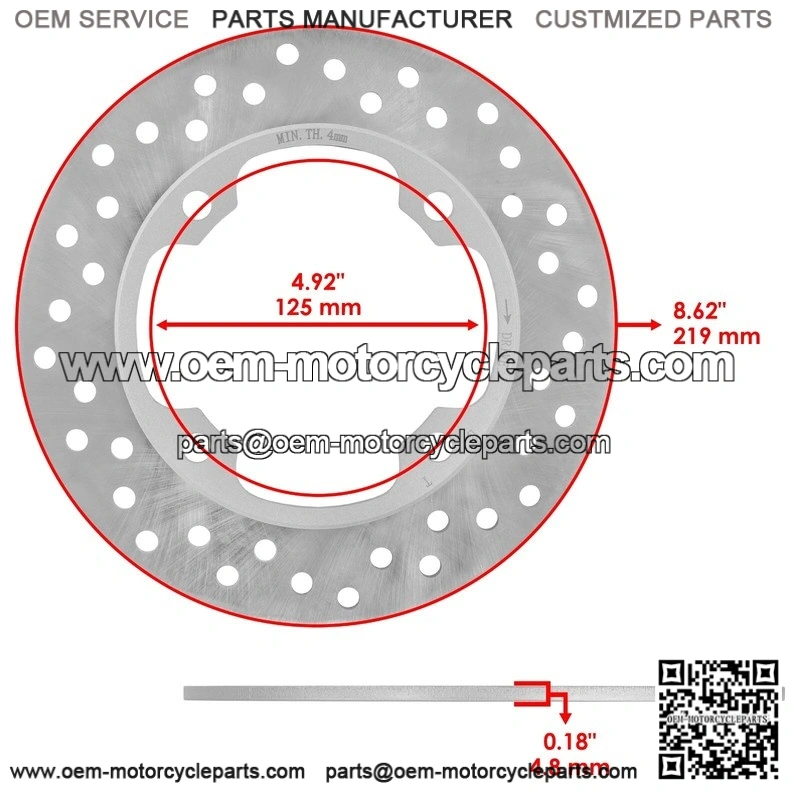 For Kawasaki Ninja 250R EX250J 2008 2009 2010 2011 2012 Rear Brake Disc Rotor - Image 2