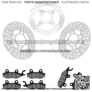 Honda XR650L 1993-2025 Rear Brake Disc Rotor With Brake Pad and Disc Bolts