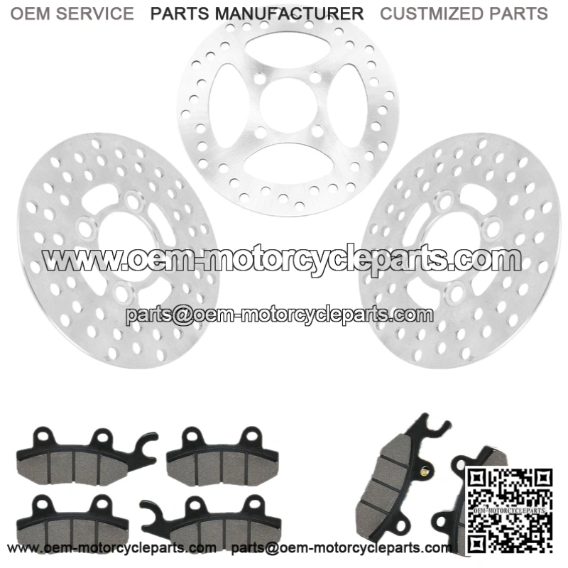 Honda XR650L 1993-2025 Rear Brake Disc Rotor With Brake Pad and Disc Bolts
