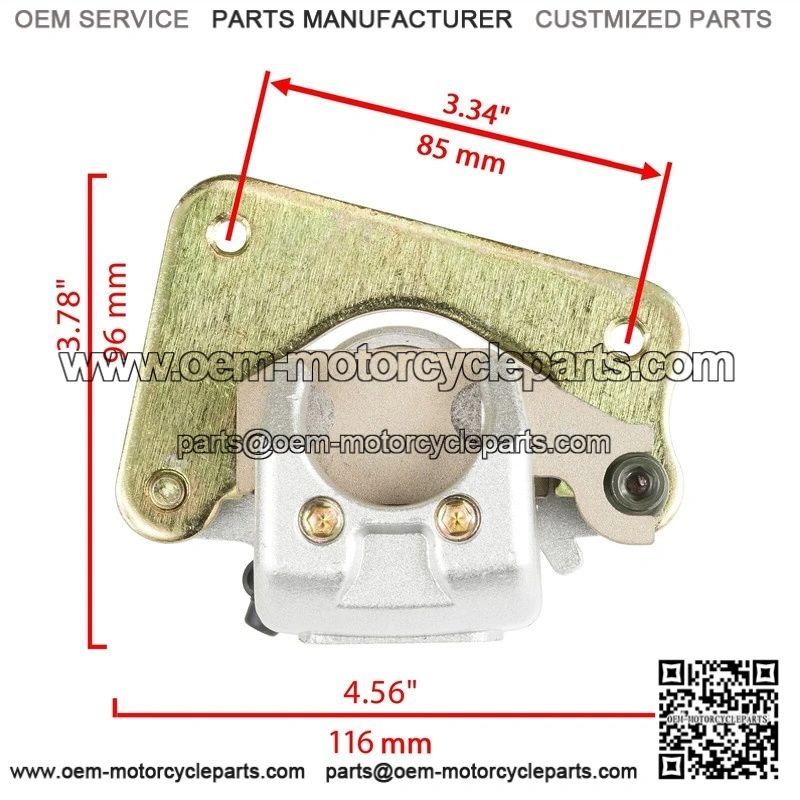 Fits Polaris Sportsman 500 4x4 1998-2002 Rear Brake Caliper With Disc Rotor With Pads - Image 2
