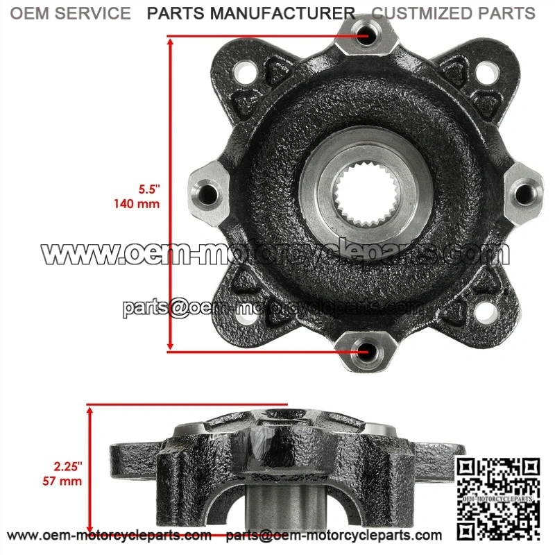 For Polaris RZR XP 4 900 EFI 2013 Wheel Carrier Disc and Bearing With Bolts - Image 2