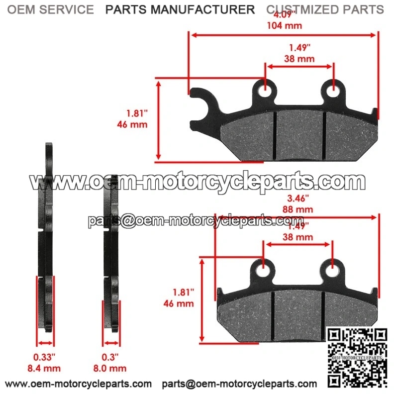 For Honda Pioneer 700-4 SXS700M 2014-2026 4 Seater Front Brake Disc Rotors - Image 3