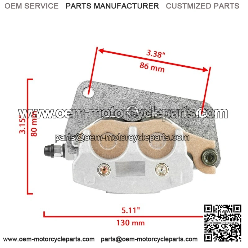 For Honda Fourtrax 400 TRX400EX 1999-04 Rear and Front Brake Disc With Bolt and Caliper - Image 2