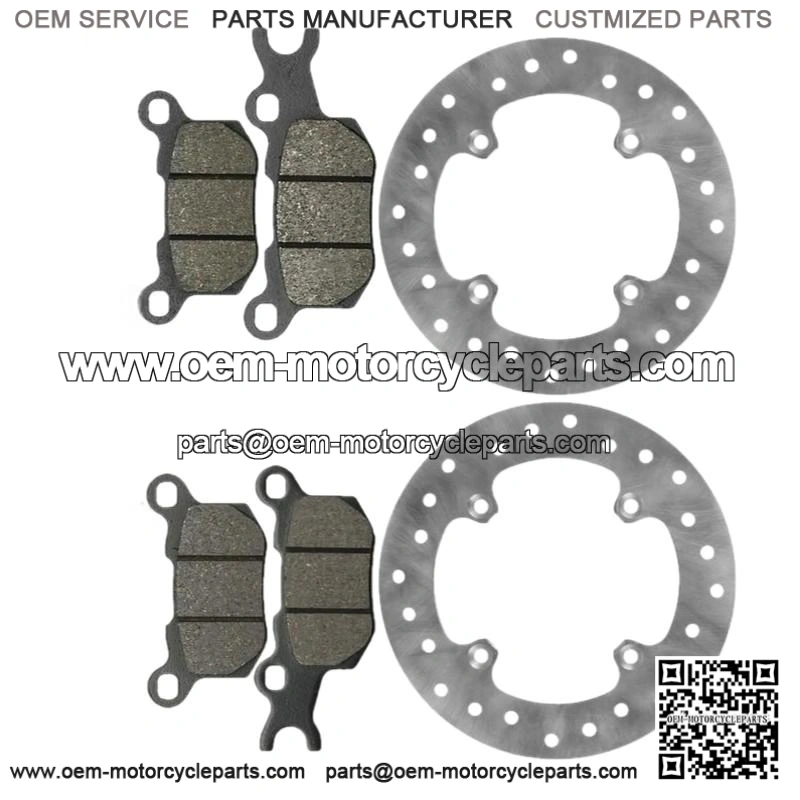 For Can-Am Traxter HD5 HD8 HD10 2015-2023 Front and Rear Brake Disc with Pads
