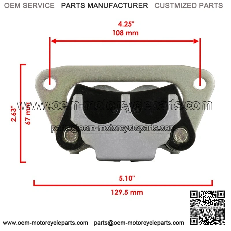 For Polaris RZR 800 2008 2009 / RZR S 800 2009 Front Left Brake Caliper With Disc - Image 2