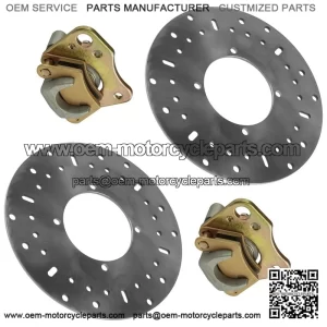 For Polaris Ranger 400 HO 2011 Front Left and Right Brake Caliper and Disc