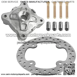 For Polaris RZR 800 2008-2014 Front Wheel Hub and Brake Disc Rotor Kit