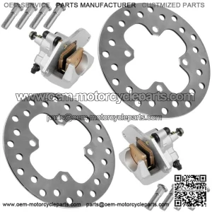 For Honda FourTrax Rancher TRX420FA 2014-2026 Front Brake Caliper With Disc and Studs