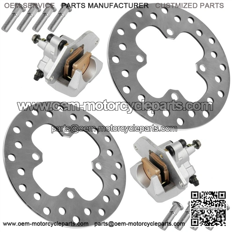 For Honda FourTrax Rancher TRX420FA 2014-2026 Front Brake Caliper With Disc and Studs