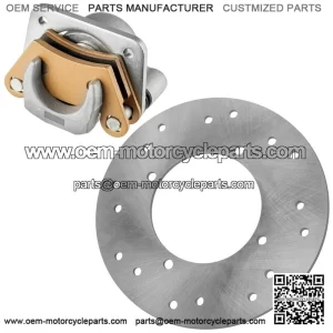 For Polaris Ranger 500 2x4 2006 2007 Rear Left Brake Caliper With Disc With Pads