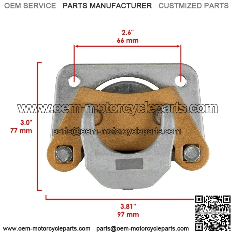 Can-Am Rear Brake Disc Rotors 705601511 715900381 715900382 With Brake Pads - Image 2