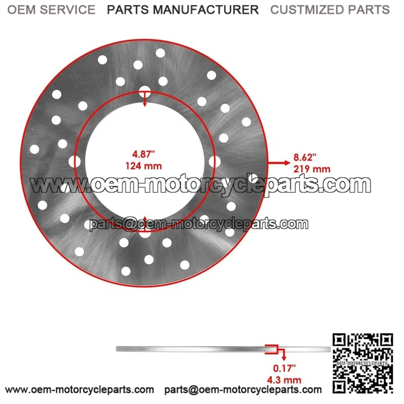 For Kawasaki 41080-0113-11H Front Brake Disc Rotor - Image 3