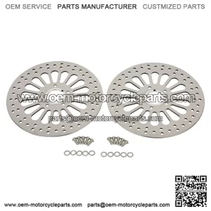 Front Brake Rotors Super Spoke High Polished ?C 11.5" 2pcs for Harley Touring Dynas