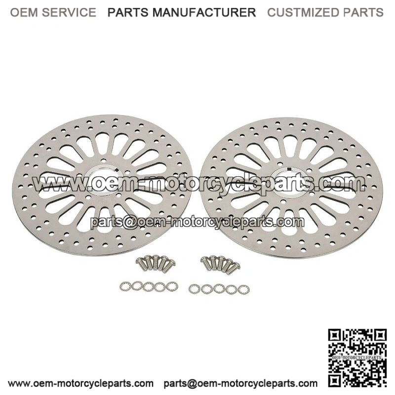 Front Brake Rotors Super Spoke High Polished ?C 11.5" 2pcs for Harley Touring Dynas