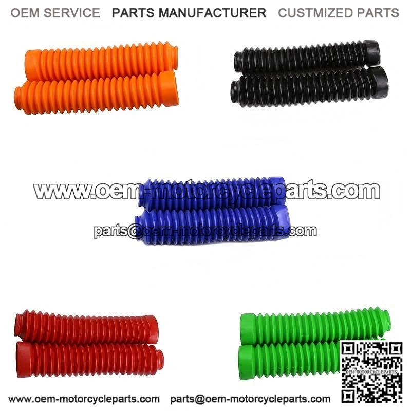 Universal Motorcycle Front Rubber Fork Boots ?C Shock Absorber Dust Cover (2x)