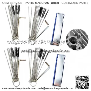 Carburetor Jet Cleaning Tool Brushes ?C 90pcs Needles for Motorcycle ATV Parts