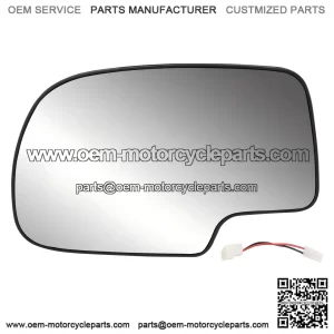 Driver Side Heated Exterior Mirror Glass - Convex with Turn Signal - Replacement for 2003-2007 Cadillac Escalade, Chevrolet Avalanche, Silverado, Suburban, Tahoe, GMC Sierra, Yukon