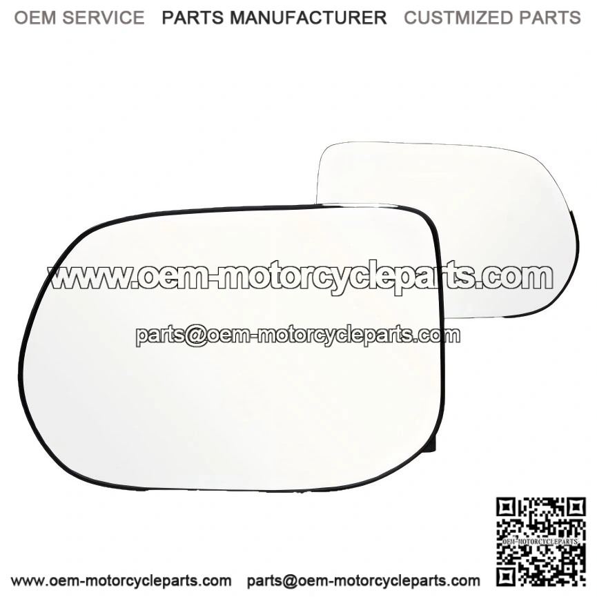 Pair of Non-Heated Driver and Passenger Side Mirror Glass - Flat Glass, with Backing Plate, for Sedan - Replacement for 2006-2011 Honda Civic - Fits 76253SNAA01, 76203SNAA01 / HO1324119, HO1325119