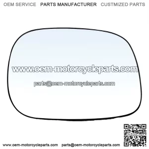 Heated Passenger Side Mirror Glass with Backing Plate - Convex Exterior Side View - Compatible with 2005-2008 Dodge Ram 1500, 2005-2009 Ram 2500, 2005-2009 Ram 3500