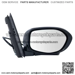Power Heated Mirror Assembly with Camera, Smooth Paint to Match Black, Compatible with 2014-2017 Honda Odyssey EX & EX-L Passenger Side